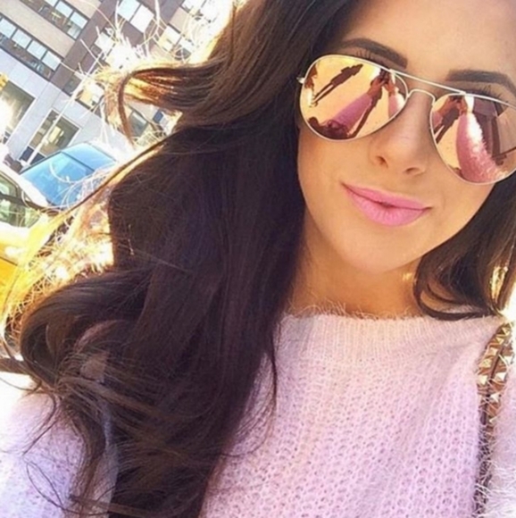 LIKE NEW RayBan Aviator RB3025 Pink Mirror Flash Ray ban Sunglasses - Picture 16 of 16